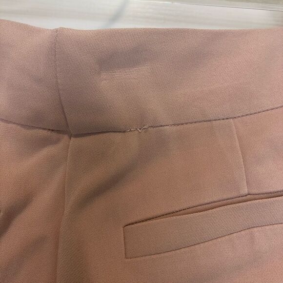 Rebecca Taylor pink midi Bermuda shorts with side lace detail, size 4 - Picture 11 of 13